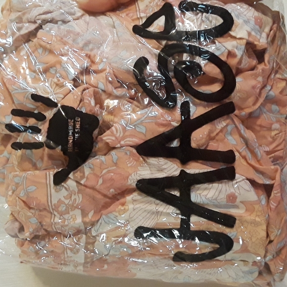 Jaase Swan Lake Ezra Midi Dress sz Medium BNWT Peony pink peachy boho Swans gown - Picture 9 of 9